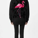 Black pinky swan hoodie