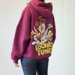Burgundy mickey mouse hoodie