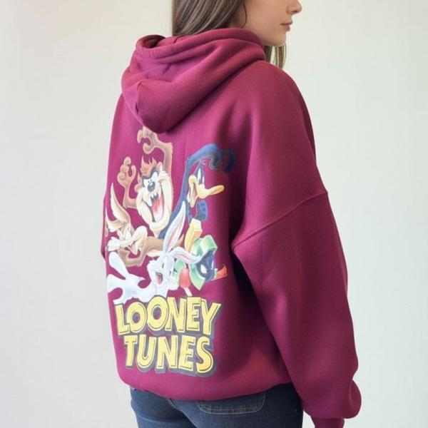 Burgundy mickey mouse hoodie