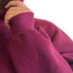 Burgundy fluffy feathers hoodie