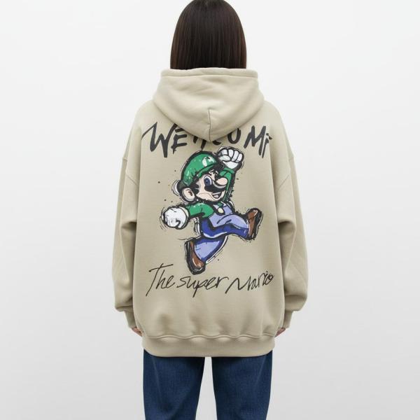 Mint super mario hoodie