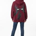Burgundy shut up hoodie