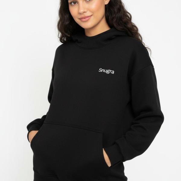 Black feathers hoodie