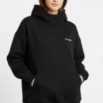 Black trendy hoodie