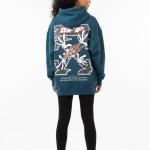 Blue oily bugs bunny hoodie