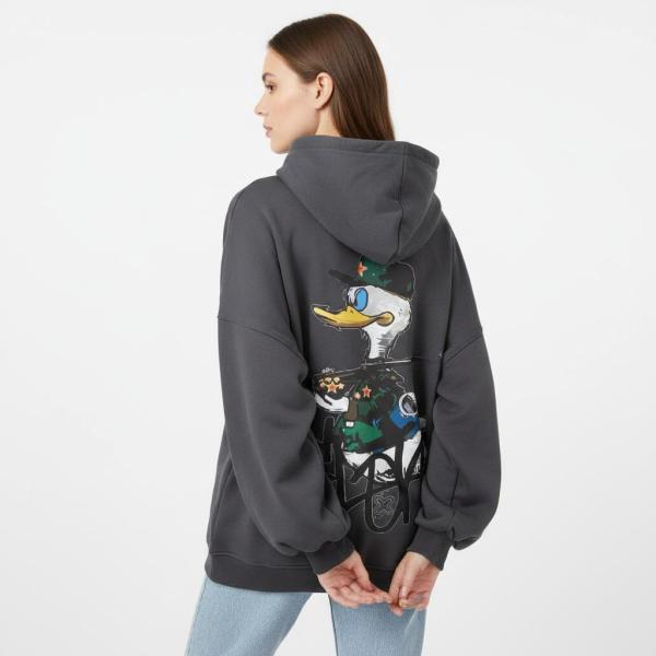 Grey duck hoodie