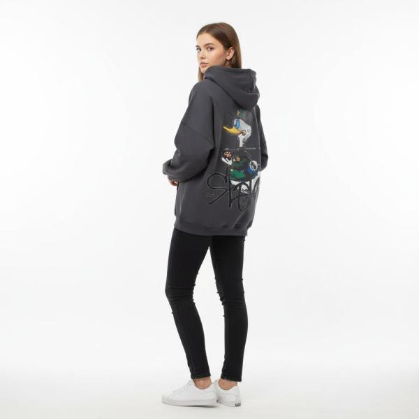 Grey duck hoodie