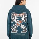 Blue oily bugs bunny hoodie